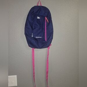 Quechua Decathlon Purple & Pink Hiking Backpack